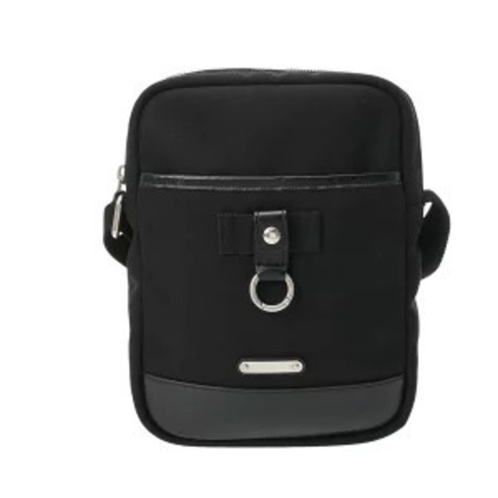 Saint Laurent Livington Black Leather Shoulder Bag